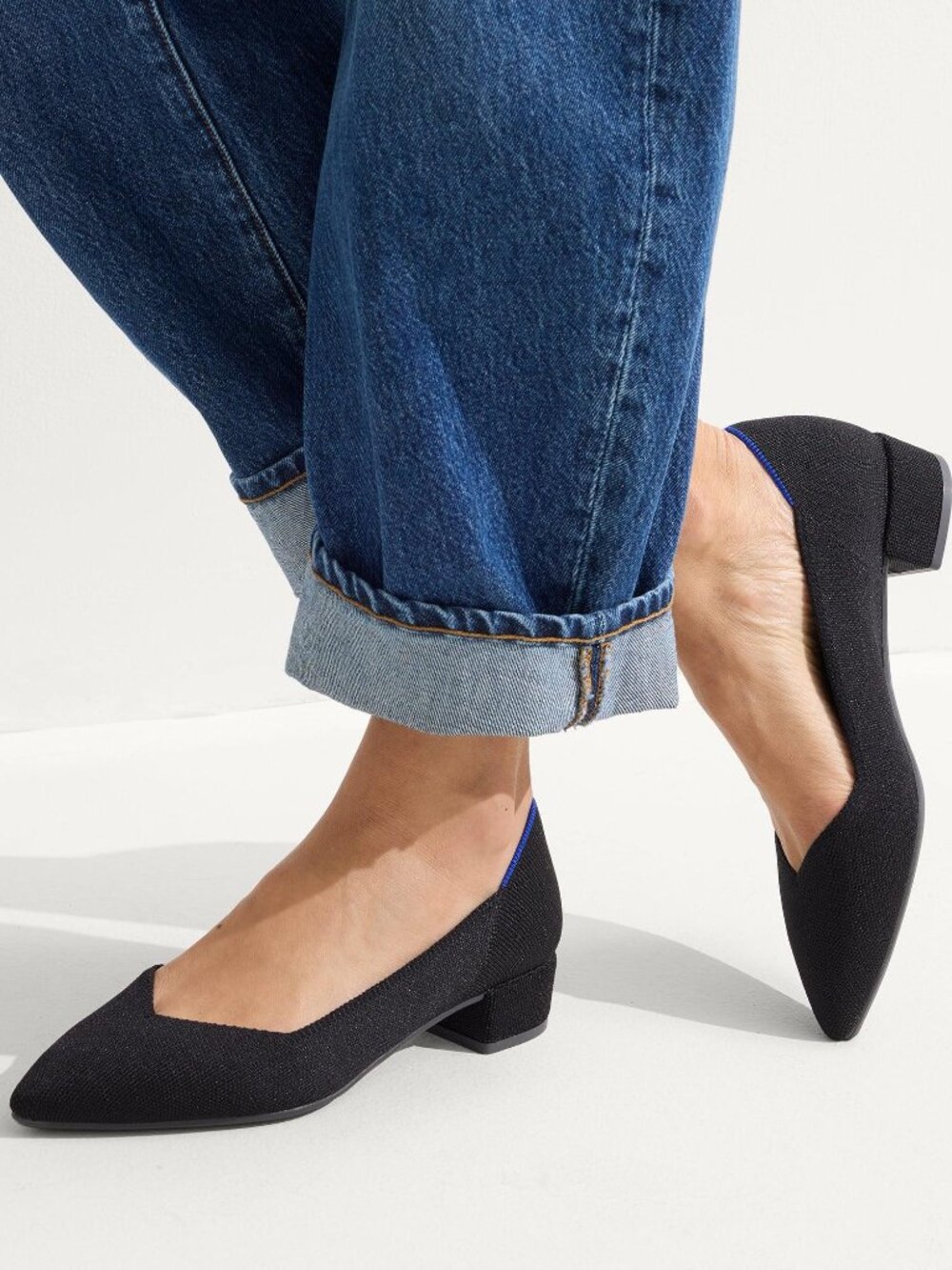 Rothy's The High Point Heel 1.25" Black Size 7
